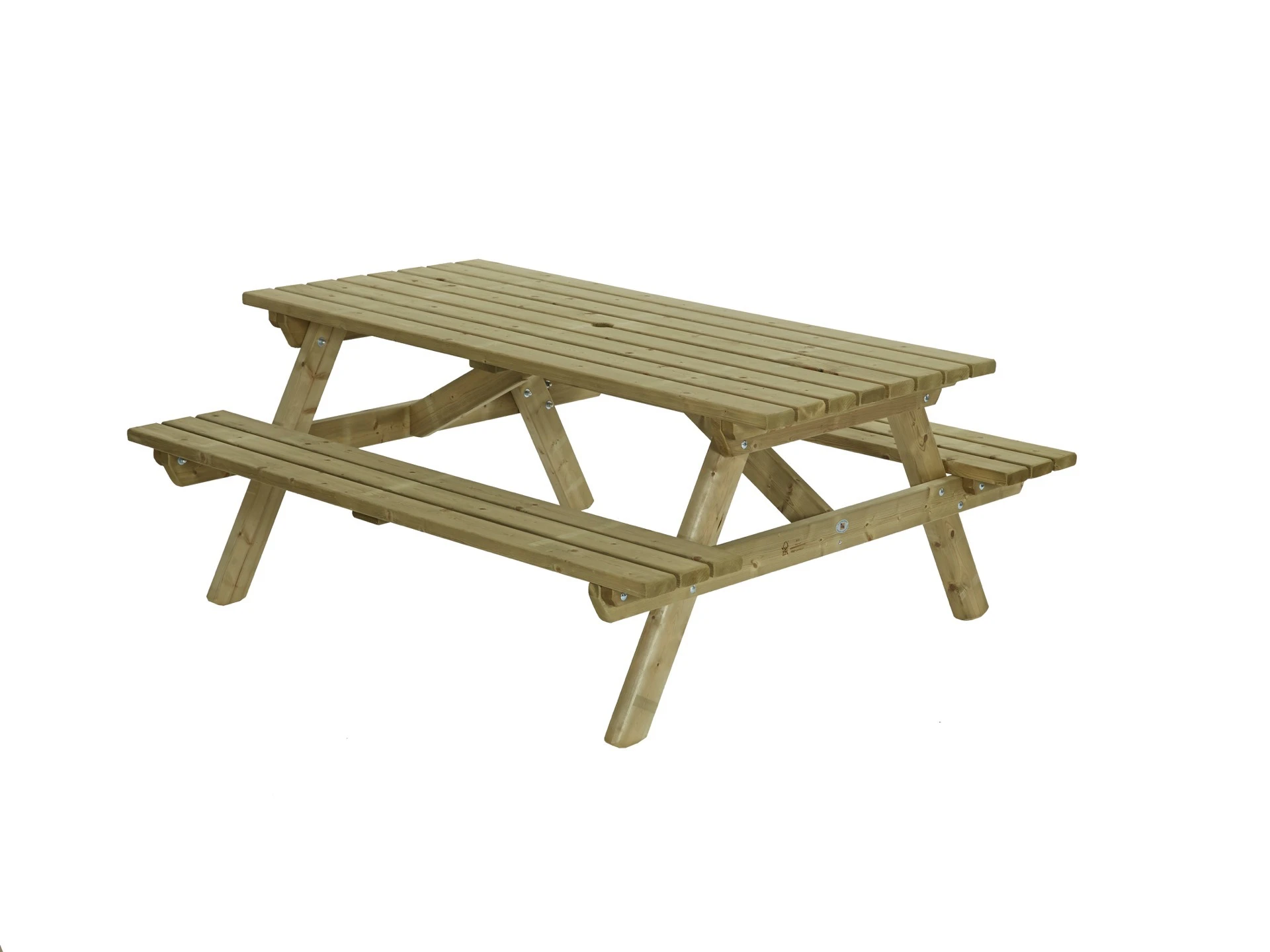 Talen Picknicktafel 160 x 180 cm 35 mm - Afbeelding 1